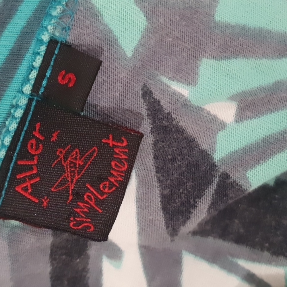 Aller Simplement Size S (approx 12) Blue Long Sleeve Stretch Dress 100% … - Picture 7 of 8